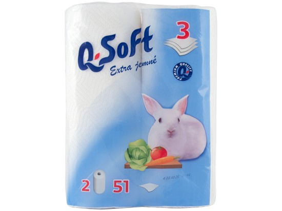 Q Soft kuch útěrky (2ks/fol) 3vrstvé