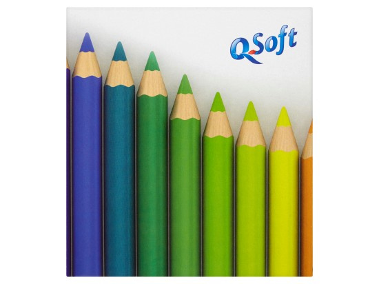 Q SOFT Papírové kapesníky 3-vrstvé Color 60 ks