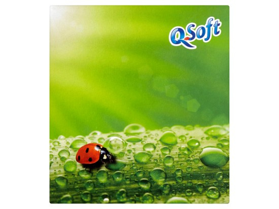 Q SOFT Papírové kapesníky 3-vrstvé Berušky Box 60 ks