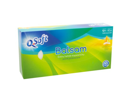 Qsoft papír kap 4vr. BOX 60ks balzám