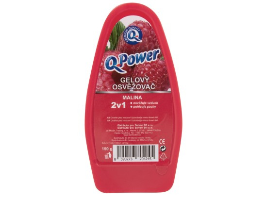 Q Power osvěžovač vzduchu 150g vanička,malinová