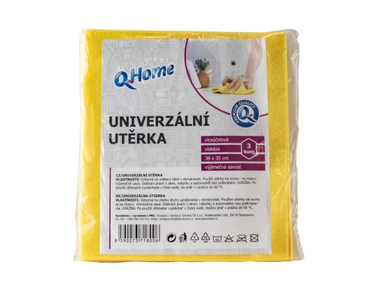 Q home univerzální utěrka 3ks