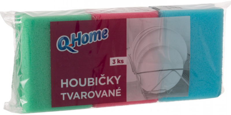 Q Home Houbička tvarovaná 3 ks