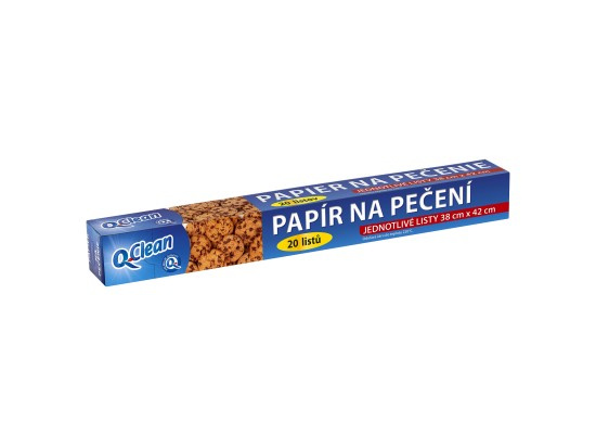 Q Clean papír na pečení archy (20ks/kra)