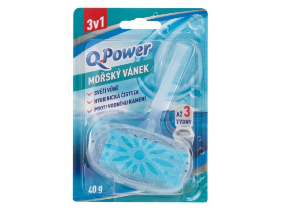 Q Power 3v1 - WC blok - mořský vánek, 40 g