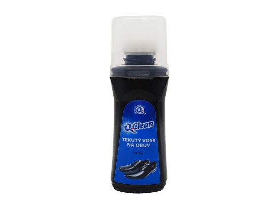Q Clean tekutý vosk na boty 75ml černý