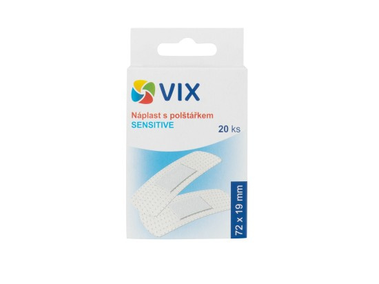 VIX náplast bílá Sensitive (20ks/kra)
