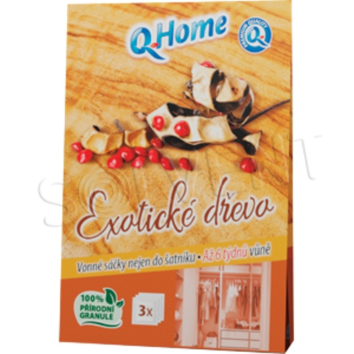 Q Home vonné sáčky (3ks/kra) exot dřevo