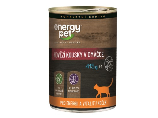 Energy Pet Hovězí kousky v omáčce 415 g