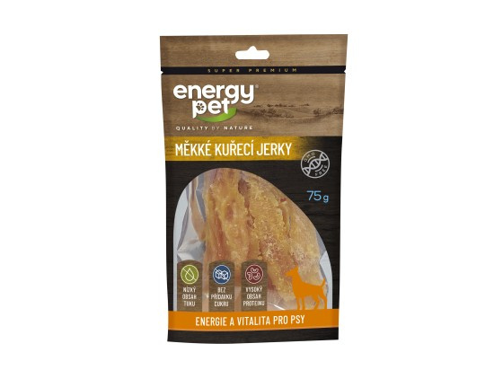 Energy Pet měkké kuřecí jerky 75g