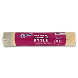 Q Clean - zatahovací pytle na odpadky - 30 l, 12 ks, 12 mikronů