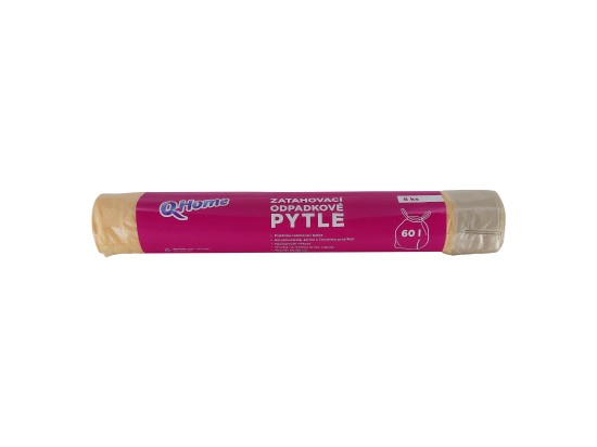 Q Clean - zatahovací pytle na odpadky - 60 l, 8 ks, 12 mikronů