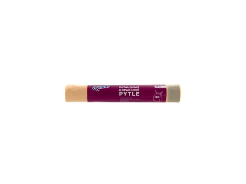Q Home - zatahovací pytle na odpadky - 120 l, 8 ks, 15 mikronů