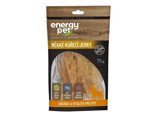 Energy Pet měkké kuřecí jerky celé 75g