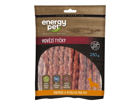 Energy Pet hovězí tyčky pěnové 230g