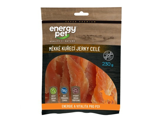 Energy Pet měkké kuřecí jerky celé 230g