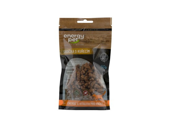 Energy Pet pamlsky kočka srdce 50g kuře