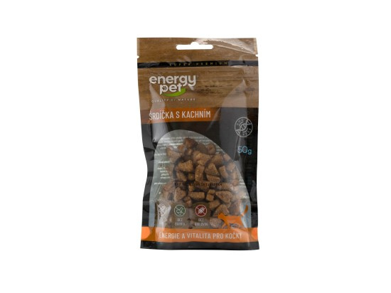 Energy Pet pamlsky kočka srdce 50g kach