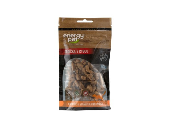 Energy Pet pamlsky kočka srdce 50g ryba