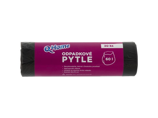Q Home - pytle na odpadky - 60 l, 30 ks, 8 mikronů