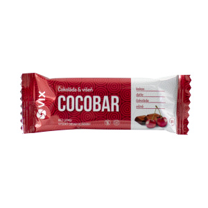 VIX Cocobar 30g Hořká čokoláda s višní