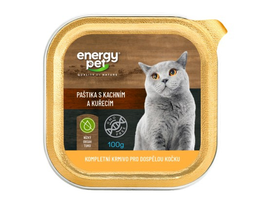 Energy Pet paštika 100g kachna kuře