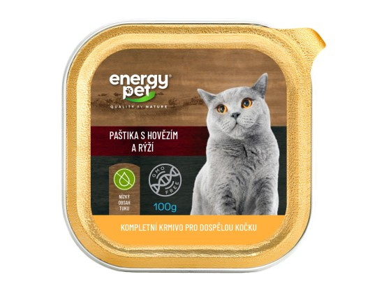Energy Pet paštika 100g hovězí rýže