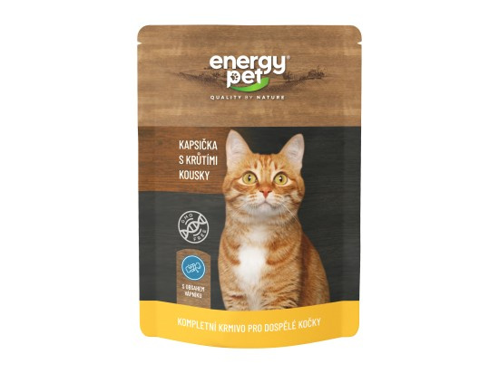 Energy Pet kapsa kočka 100g krůtí kousky