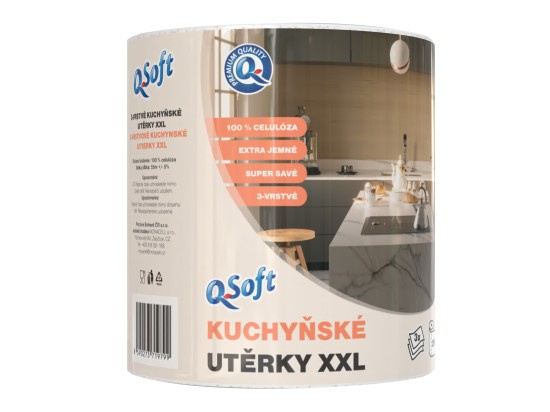 Q Soft kuch utěrky XXL 3vrstvé 290útr