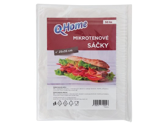 Q Home - mikrotenové sáčky - 25 × 35 cm
