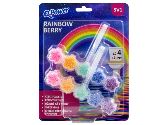 Q-Power WC blok (2ks/bli) Rainbow Berry