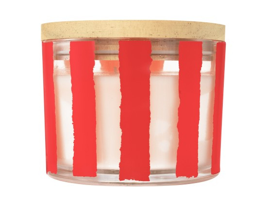 Q Home svíčka Peprmint Swirl Red 312g