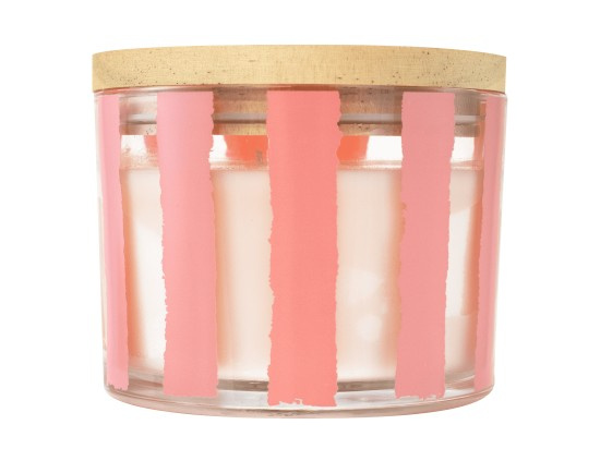 Q Home svíčka Peprmint Swirl Pink 312g