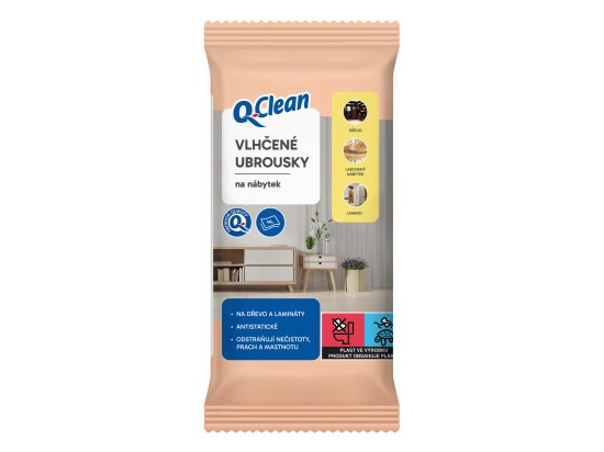 Q Clean vlh ubr na nábytek (40ks/sáč)