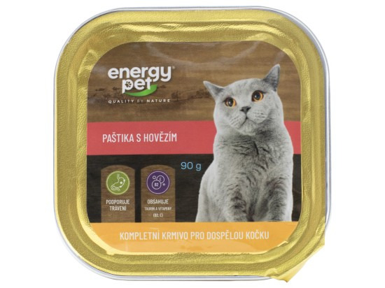 Energy Pet paštika pro kočky hovězí 90 g