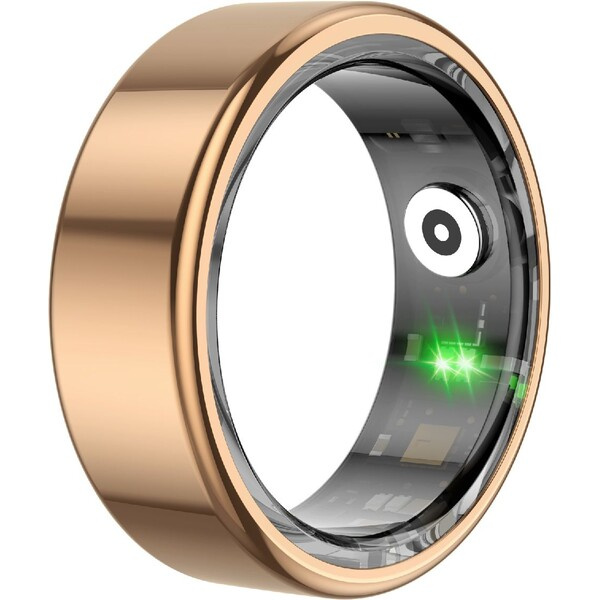 Chytrý prsten Smart RING zlatá, měř.stresu, srdeč. tepu,monitoring spánku, 12, Powerton Zlatá