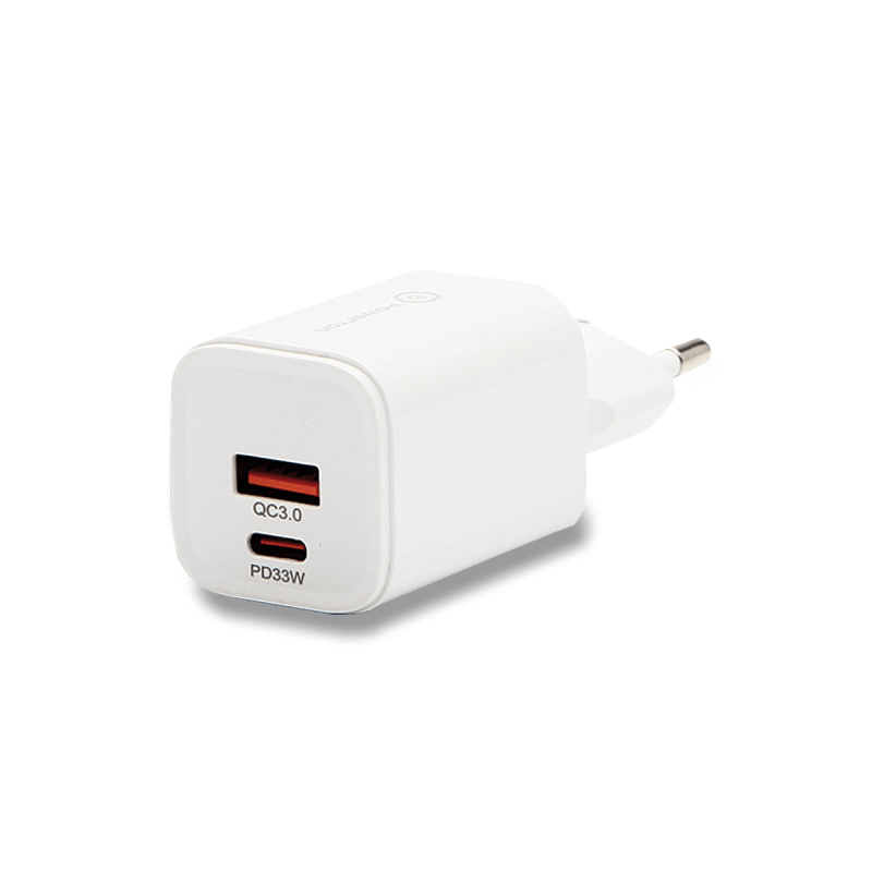 Powerton - síťový adaptér - 33W, USB-C / USB-A, 2 porty