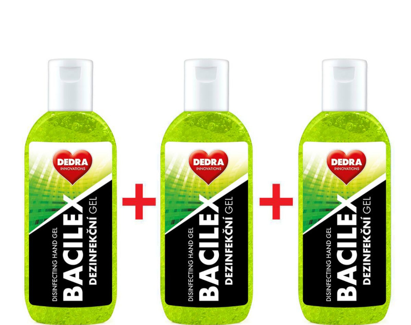 21 ZDARMA | BACILEX® | dezinfekční gel na ruce | certifikovaný | 3 x 100 ml