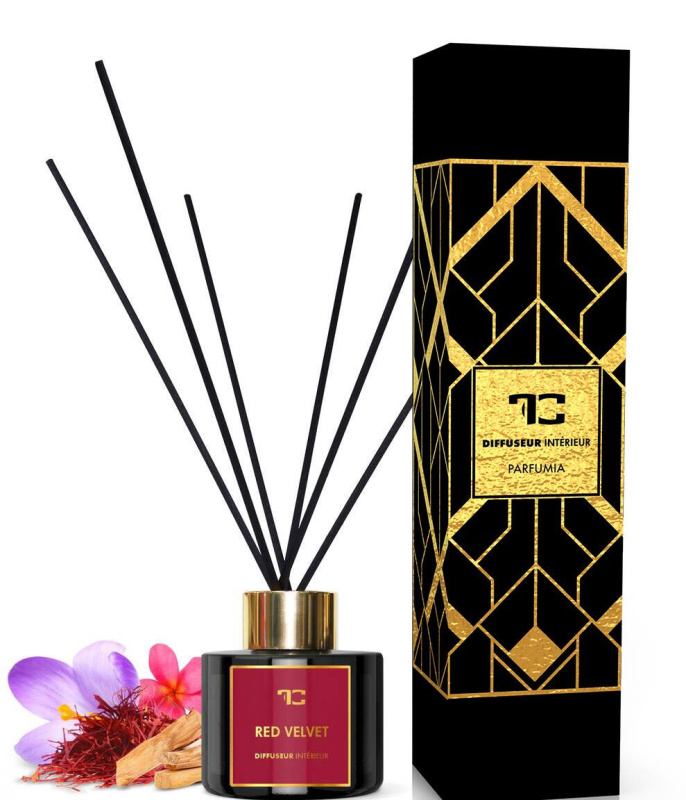 RED VELVET | tyčinkový difuzér | PARFUMIA® | 100 ml
