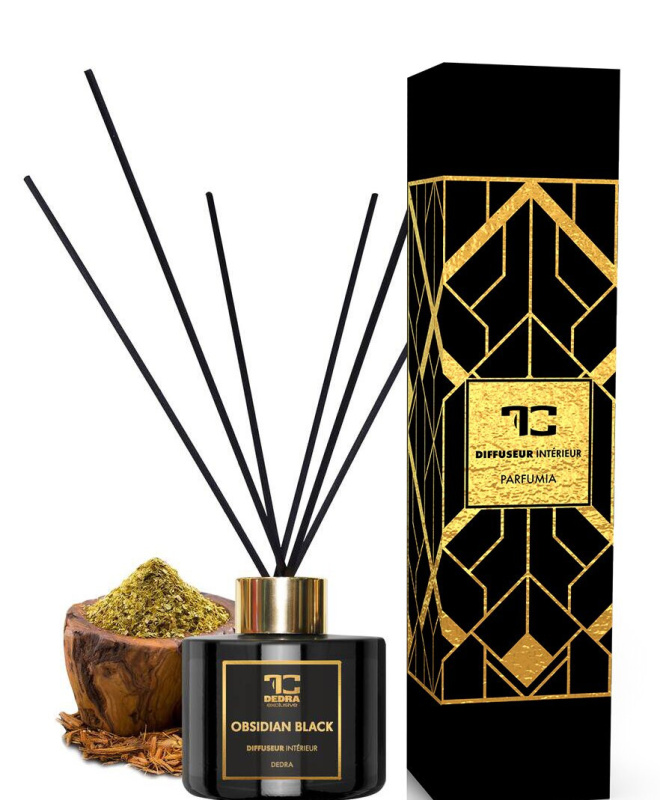 OBSIDIAN BLACK | tyčinkový difuzér | PARFUMIA® | 100 ml