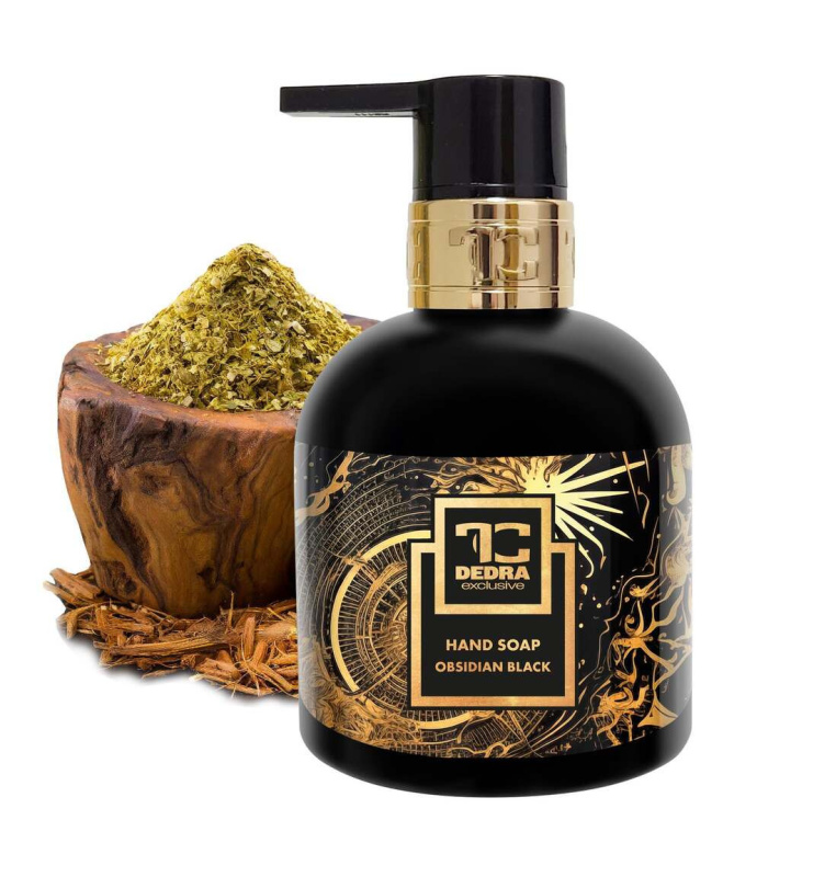OBSIDIAN BLACK | exkluzivní šetrné tekuté mýdlo s glycerinem & Aloe vera | 320 ml