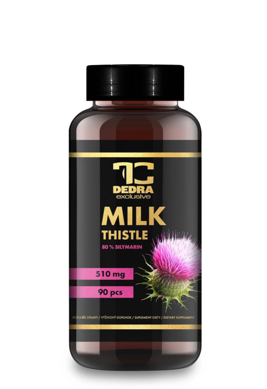 OSTROPESTŘEC EXTRAKT 510 mg | 80 % silymarinu | zdravá játra, trávení a detoxikace | 90 kapslí | 54,9 g