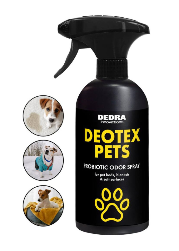 Probiotický sprej na pelíšky, deky & čalounění pro mazlíčky | DEOTEX® PETS SPRAY | neutralizuje pachy, osvěžuje & bezpečný pro zvířata | 500 ml