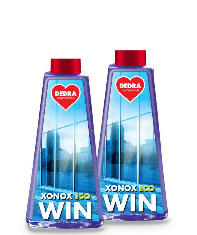 2× Pěnový čistič na okna, skla & zrcadla | XONOX WIN | vůně JUICY SUMMER | 2 x 500 ml