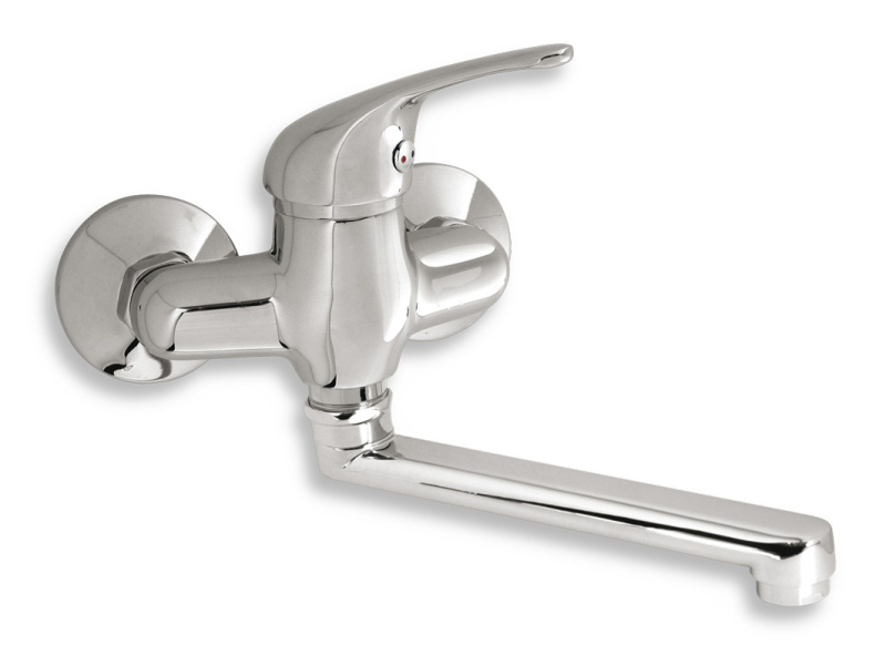 Baterie umyvadlová/dřezová nástěnná Novaservis TITANIA IRIS 92077,0 100 mm chrom