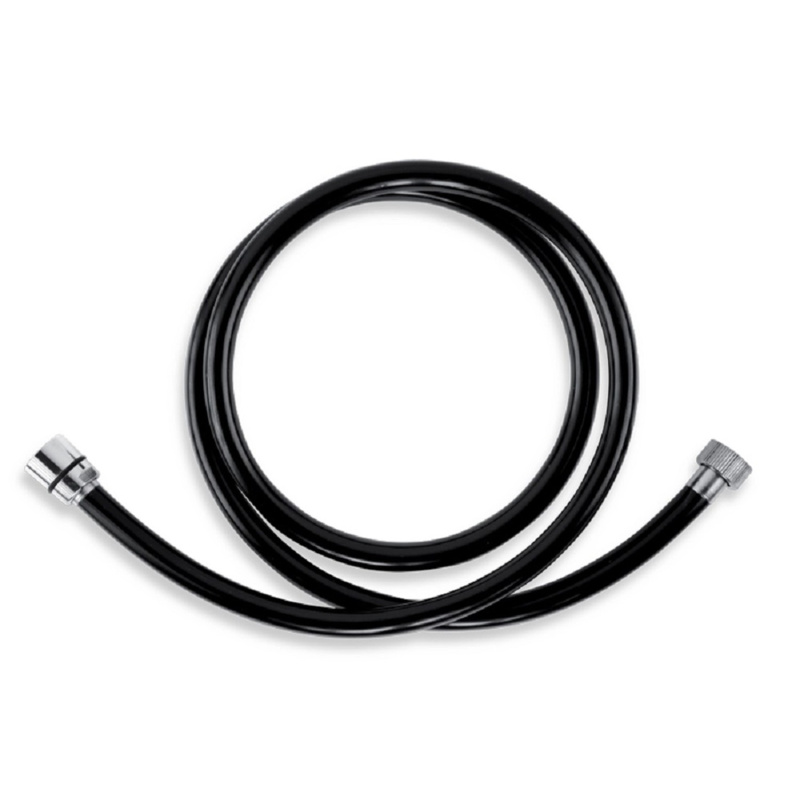 Novaservis Sprchová hadice PVC/150,5 plastová, černá/chrom, 150 cm