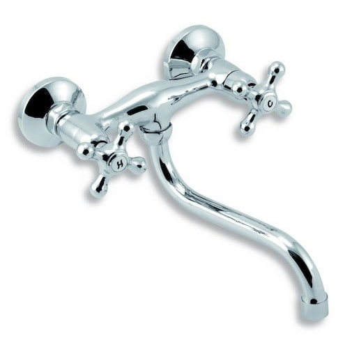 Dřezová umyvadlová baterie 150 mm Retro II chrom NOVASERVIS 99170/T,0