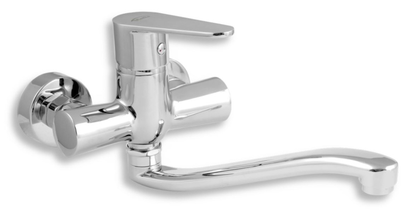 Baterie umyvadlová/dřezová nástěnná Novaservis TITANIA FRESH 96074,0 100 mm chrom