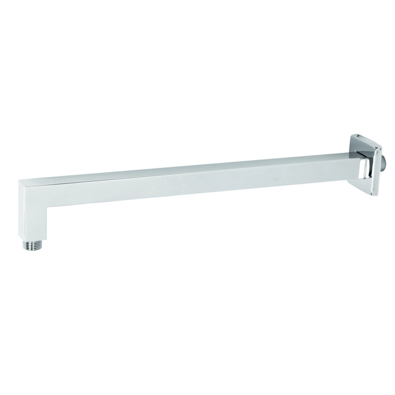 Rameno pevné sprchy hranaté ze stěny, 400 mm, chrom