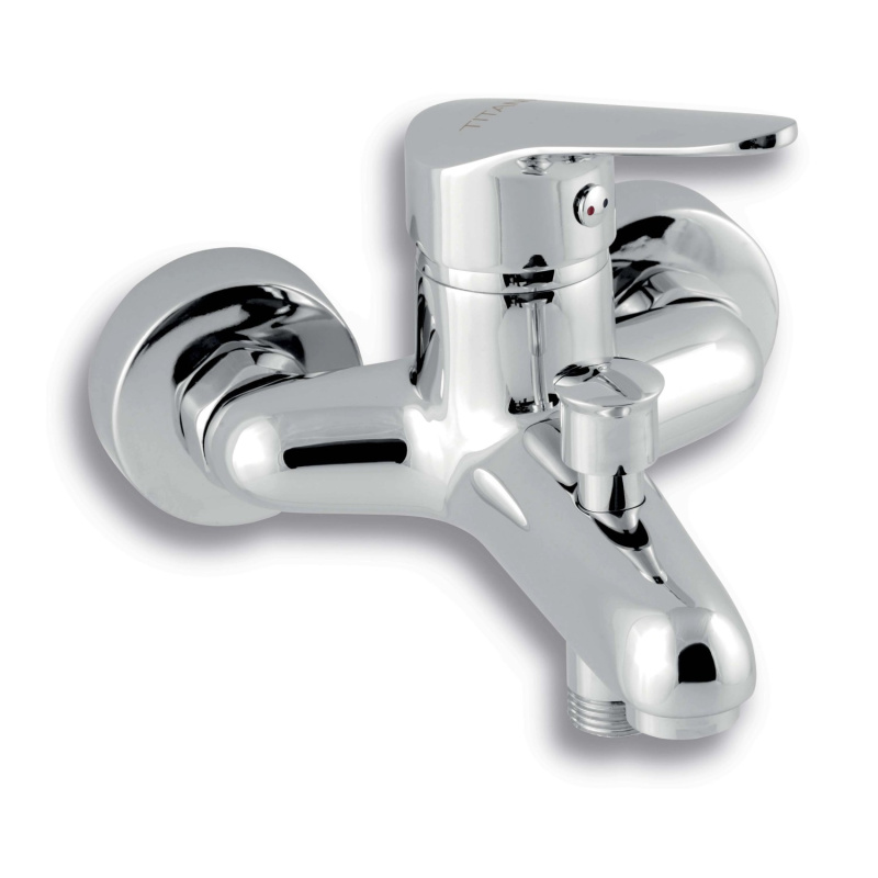 Baterie vanová nástěnná Novaservis Titania Iris New 94424/1,0 100 mm chrom